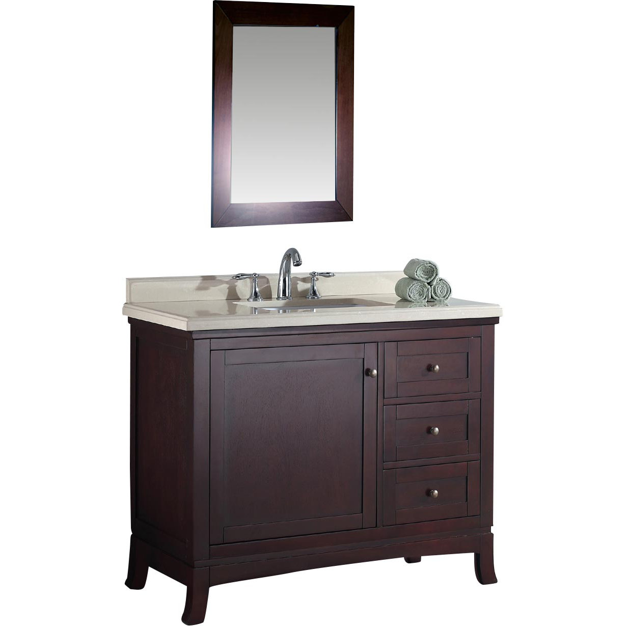 Three Posts Anzell 42" Single Bathroom Vanity Set & Reviews Wayfair