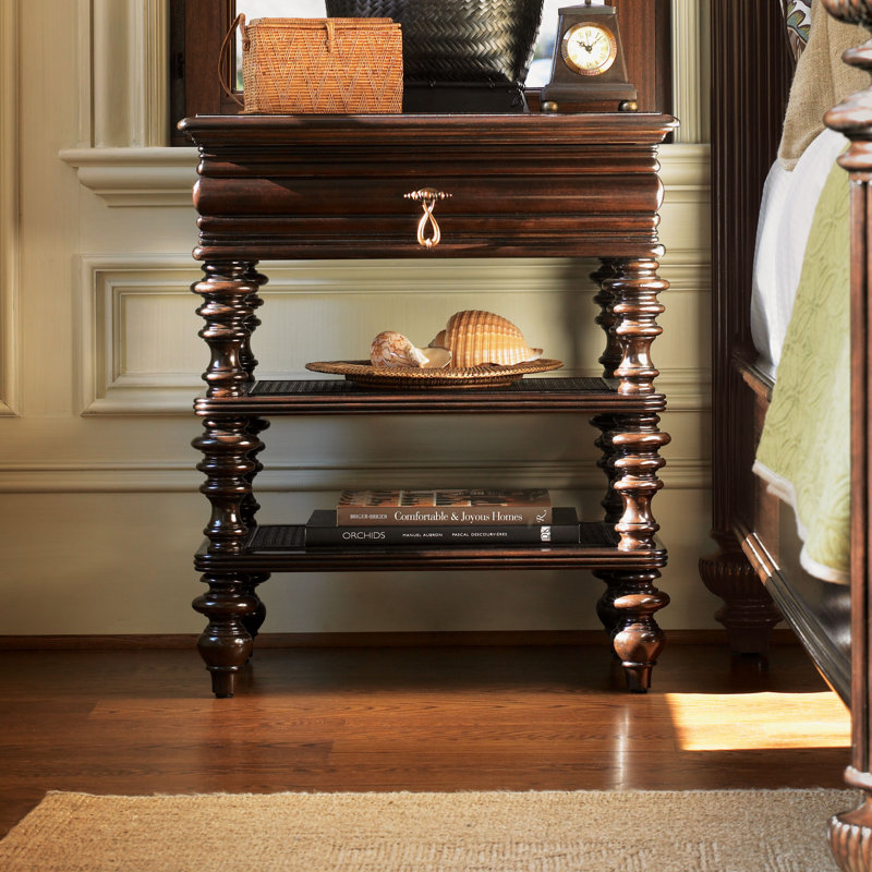 Tommy Bahama Home Royal Kahala 1 Drawer Nightstand & Reviews Wayfair