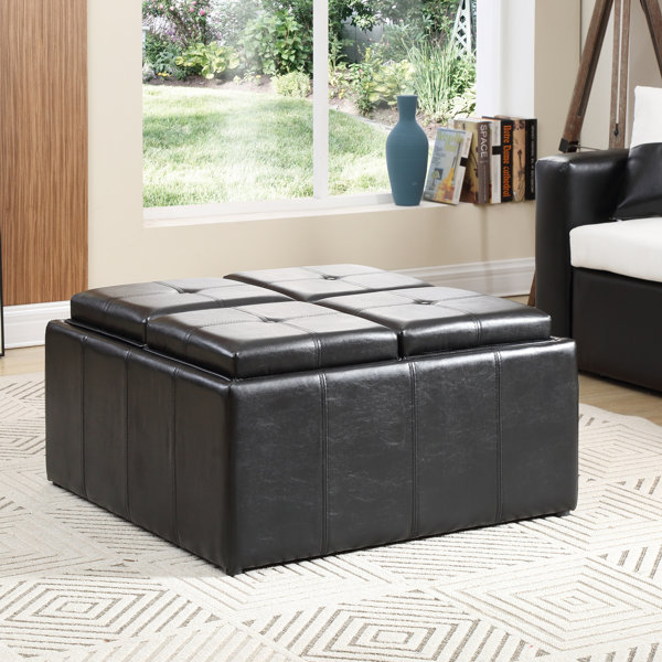 Hodedah Large Storage Ottoman & Reviews Wayfair