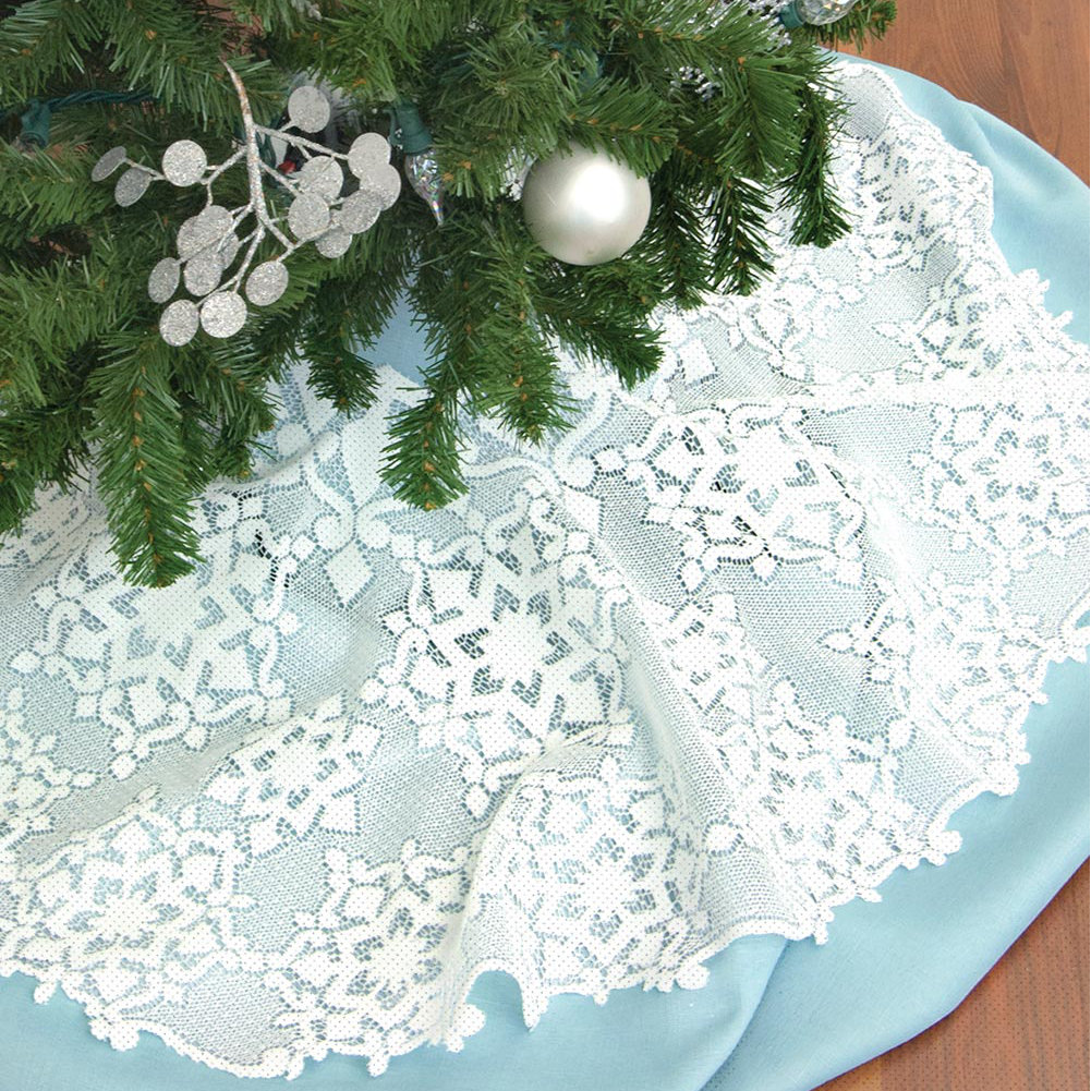 Heritage Lace Glisten with Glitter Round Tree Skirt & Reviews Wayfair