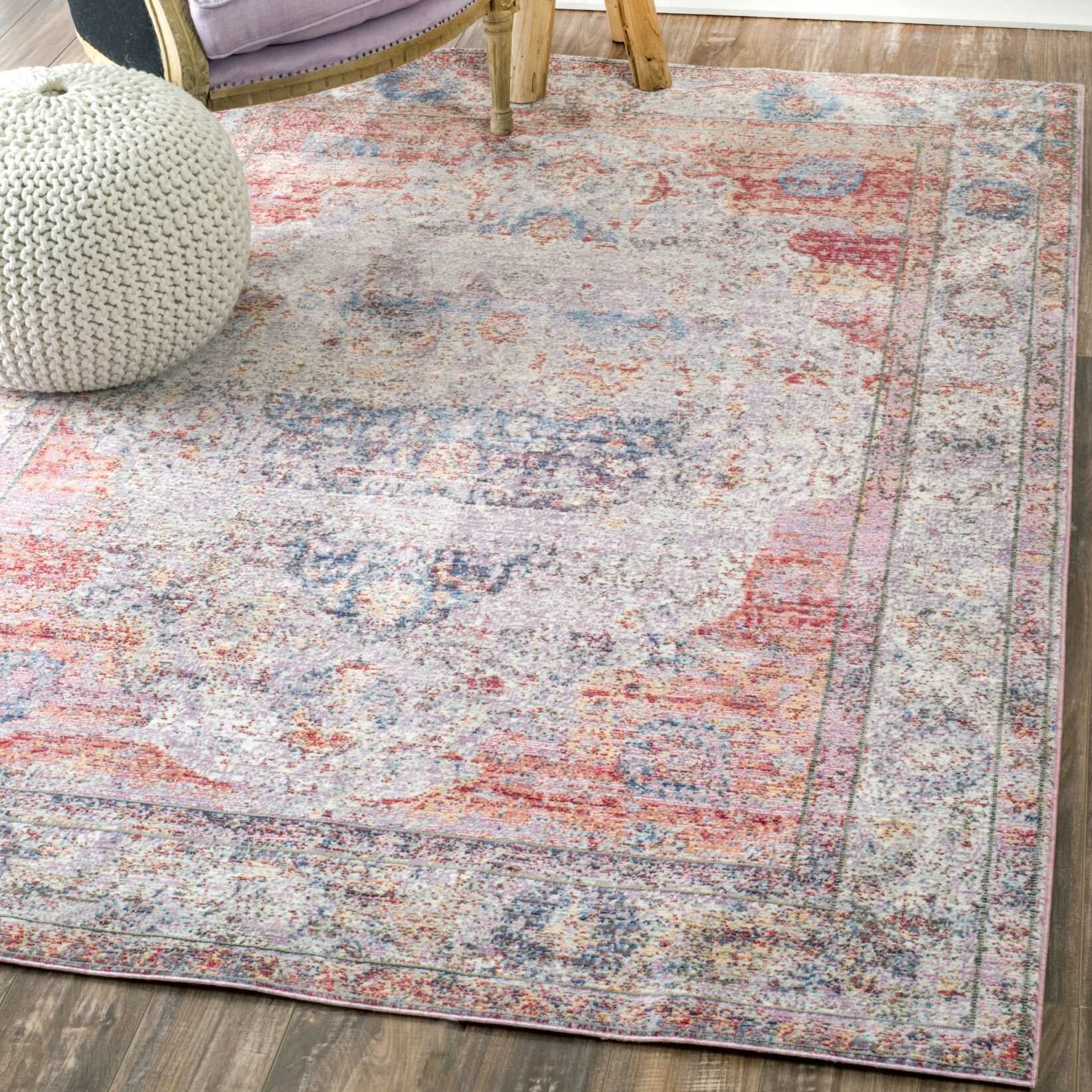 Bungalow Rose Hruby Blush Area Rug & Reviews | Wayfair