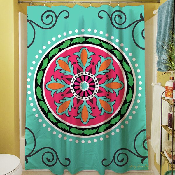 Manual Woodworkers And Weavers Boho Medallion Square Shower Curtain