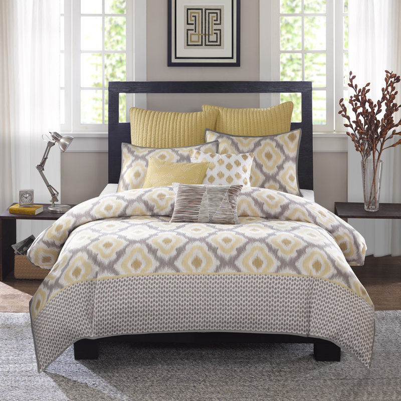 Ink + Ivy Ankara 3 Piece Reversible Duvet Set & Reviews Wayfair