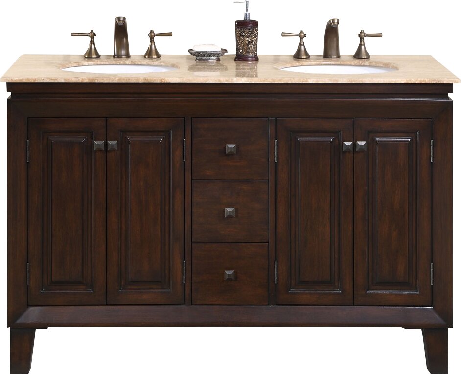 Jessica 55 Double Bathroom Vanity Set