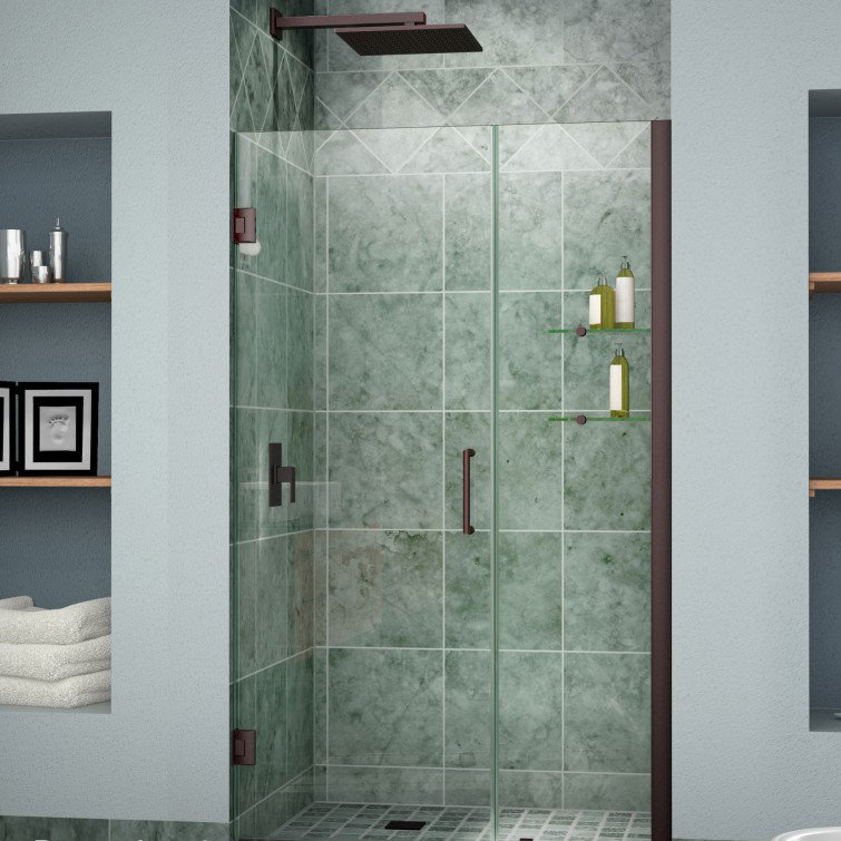 DreamLine Unidoor 48" x 72" Hinged Frameless Shower Door & Reviews