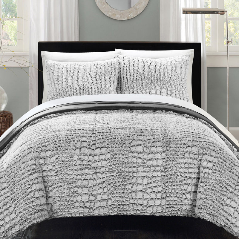 chic home alligator 7 piece queen comforter set & reviews | wayfair chic home alligator 7 piece queen comforter set & reviews | wayfair