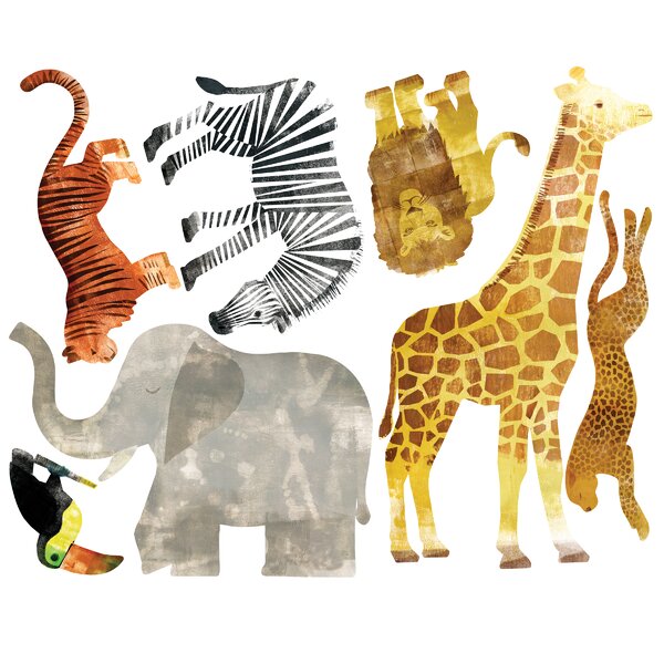 Wild Animals Wall Decal & Reviews | AllModern