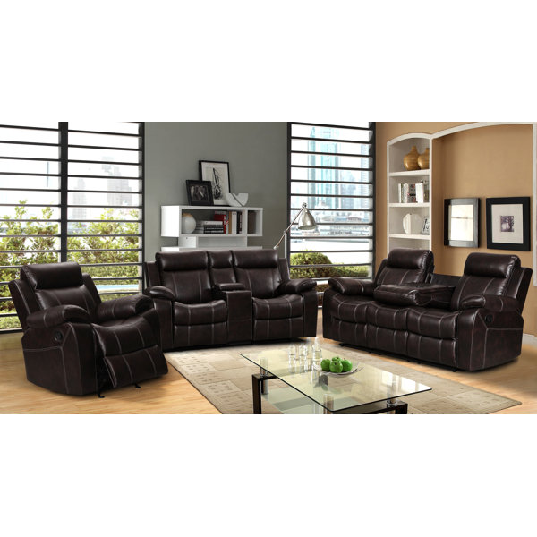 living in style gabrielle 3 piece living room reclining sofa set living in style gabrielle 3 piece living room reclining sofa set