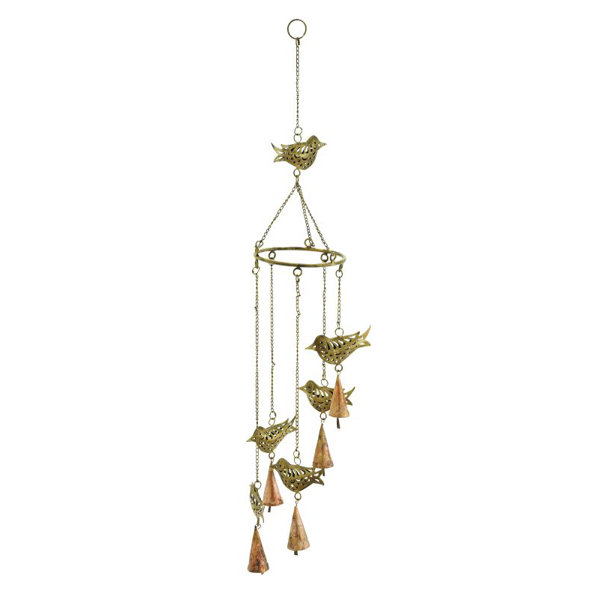 Cole & Grey Metal Bird Wind Chime & Reviews Wayfair
