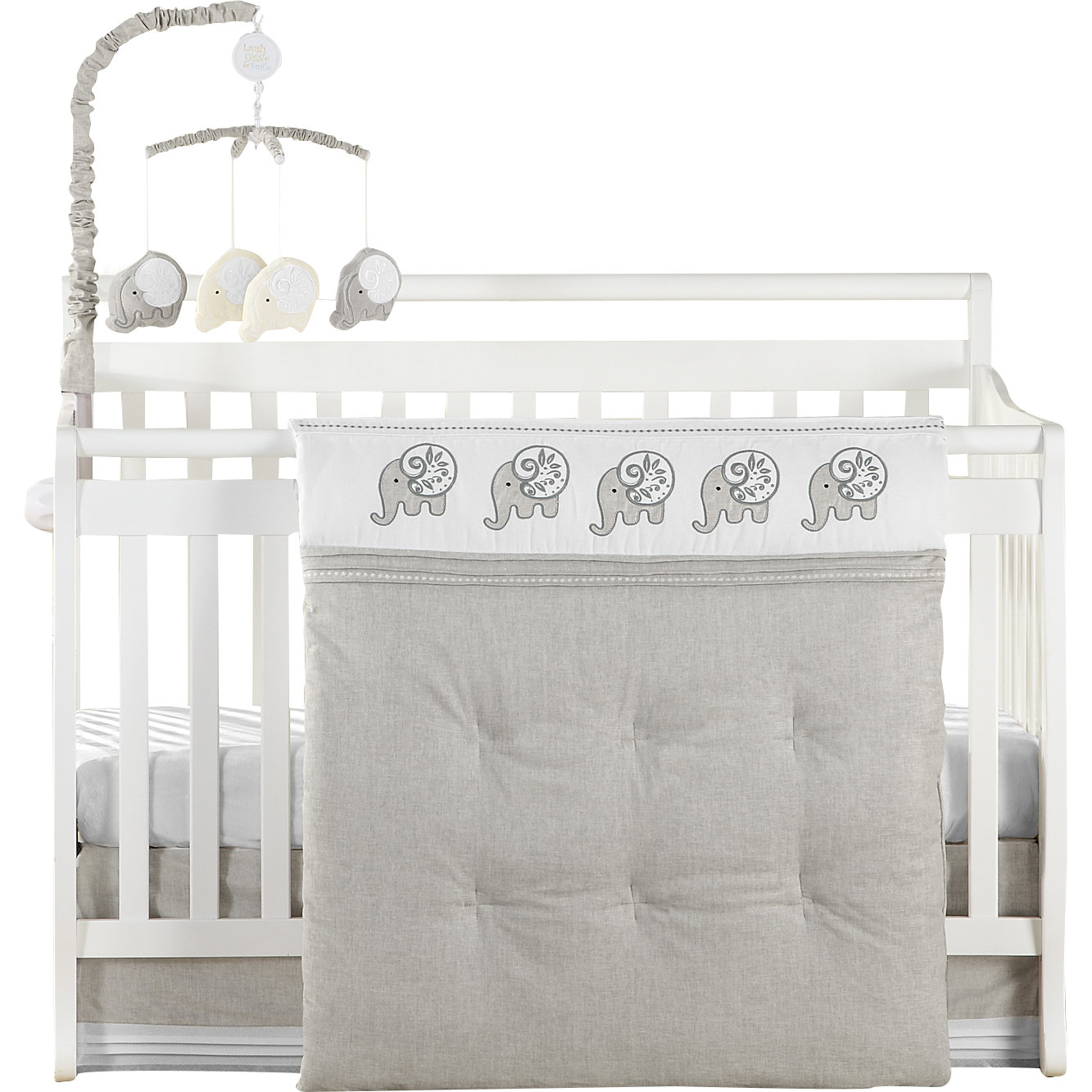 Laugh, Giggle & Smile Elephant Chic 11 Piece Crib Bedding Set & Reviews
