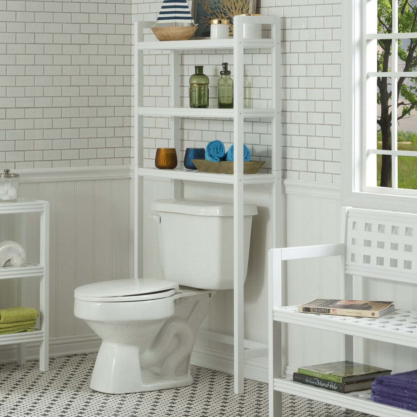 New Ridge Home Goods Beaumont Space Saver 28.25" W x 60" H Over the