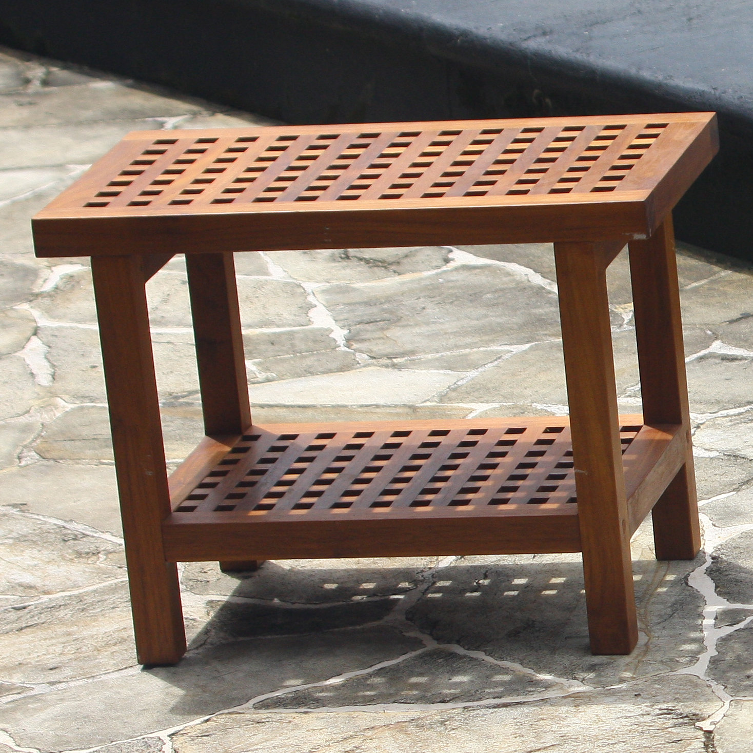 Aqua Teak Grate Teak Shower Seat & Reviews Wayfair