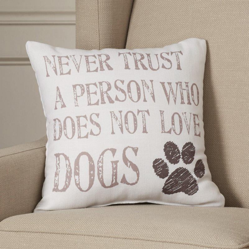 One Bella Casa Doggy Dog Lover Throw Pillow & Reviews Wayfair