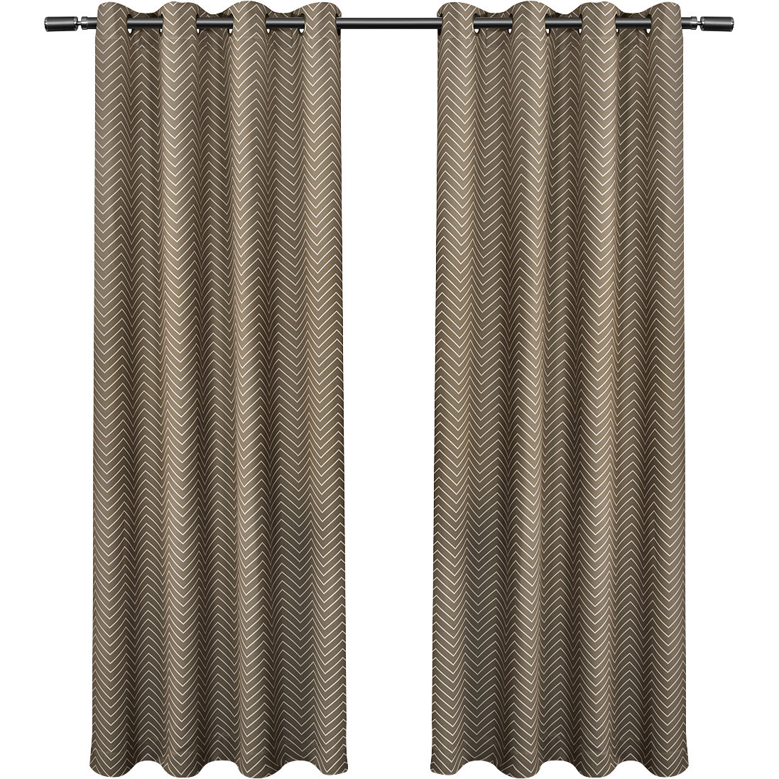 Chevron Blackout Thermal Curtain Panels & Reviews AllModern