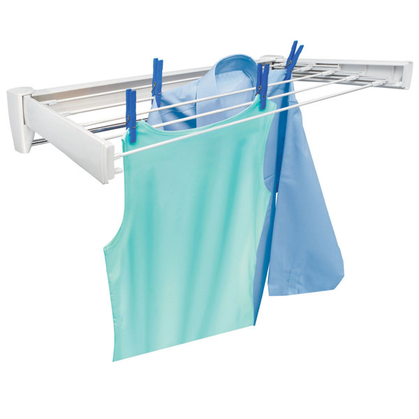 LEIFHEIT Telegant 70 Retractable Wall Mount Clothes Drying Rack with