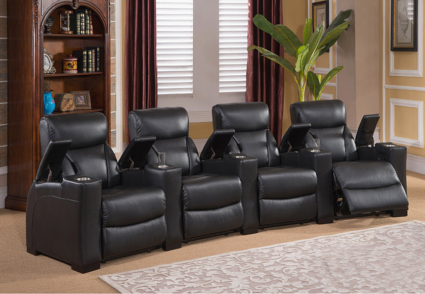 Coja Bristol Home Theater 4 Row Recliner & Reviews Wayfair