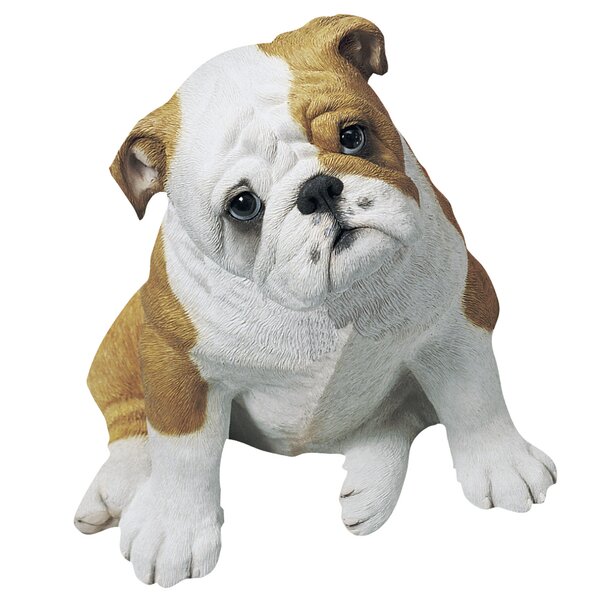 Sandicast Life Size Bulldog Pup Figurine & Reviews | Wayfair