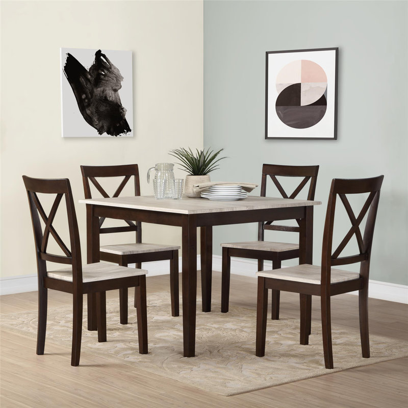 andover mills tilley rustic 5 piece dining set & reviews | wayfair andover mills tilley rustic 5 piece dining set & reviews | wayfair