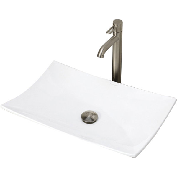 DECOLAV Classically Redefined Rectangular Vessel Bathroom Sink