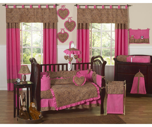 Sweet Jojo Designs Cheetah Pink 9 Piece Crib Bedding Set & Reviews