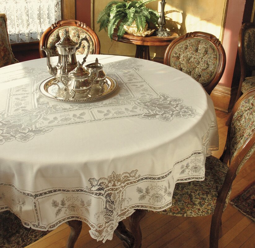 Heritage Lace Heirloom Round Tablecloth & Reviews | Wayfair