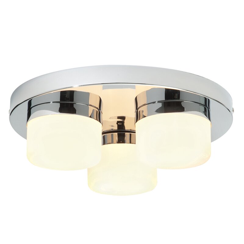 Saxby Lighting Pure 3 Light Flush Ceiling Light & Reviews | Wayfair.co.uk