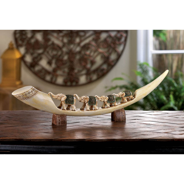zingz & thingz green elephant tusk statue & reviews | wayfair zingz & thingz green elephant tusk statue & reviews | wayfair