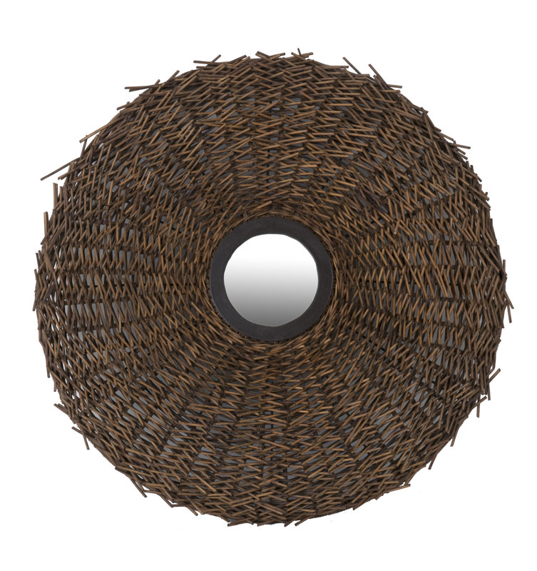 Jeffan Sandra Round Center Wall Mirror & Reviews Wayfair