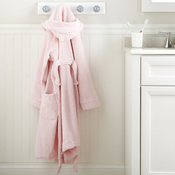 Pink Monogrammed Snuggly Bathrobe & Reviews Birch Lane