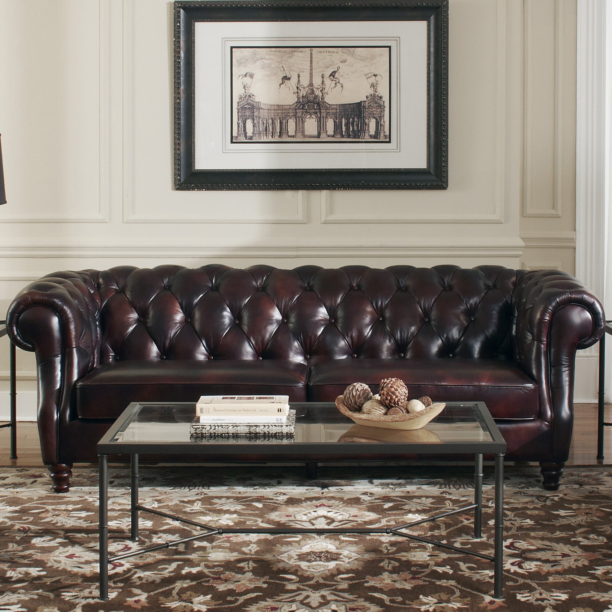 Astoria Grand Tilsworth Leather Chesterfield Sofa & Reviews