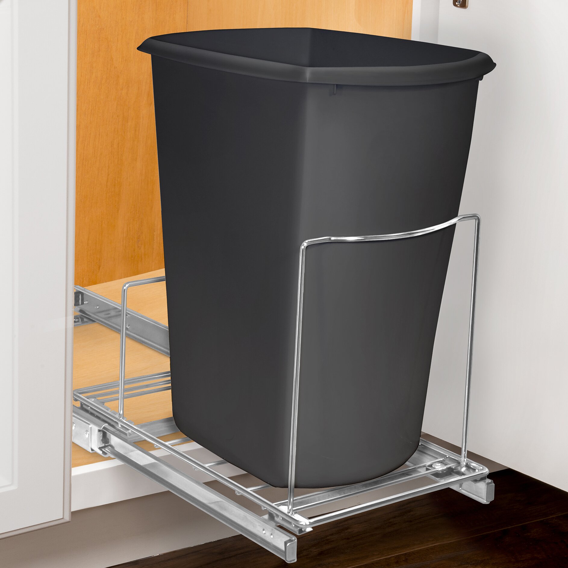 Lynk Roll Out Bin Holder - Pull Out Drawer - Under Cabinet Sliding ...