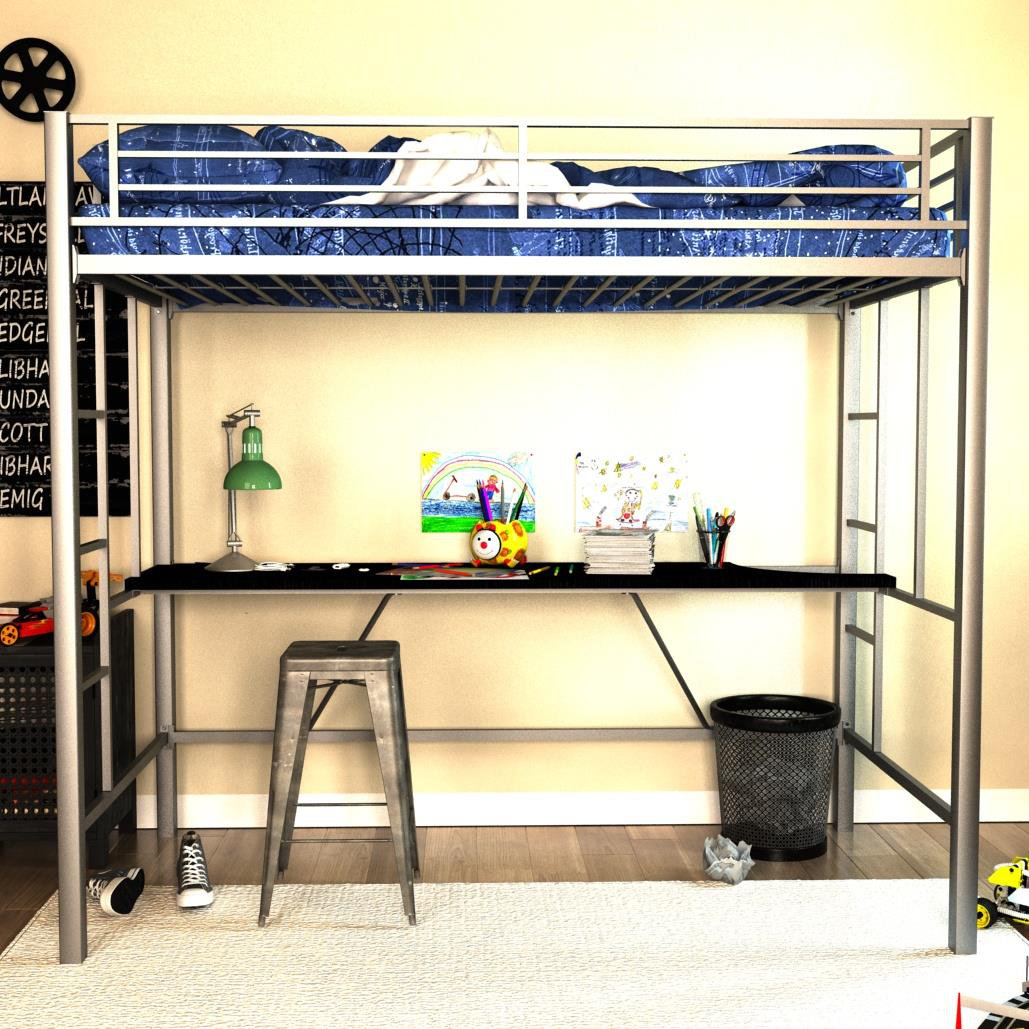 Viv + Rae Myrtle Twin Loft Bed with Desk & Reviews Wayfair.ca