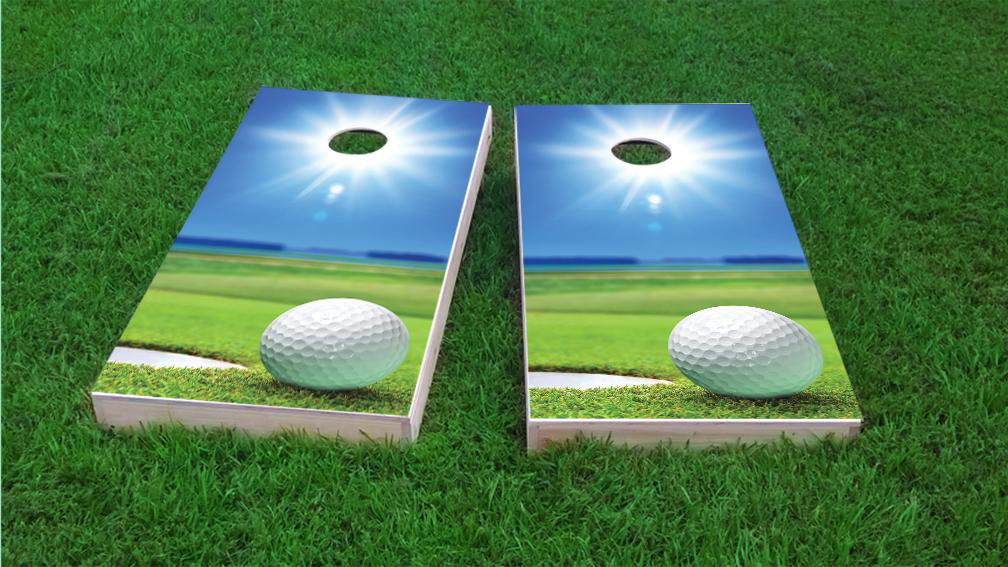 Custom Cornhole Boards Sunny Golf Cornhole Game Set & Reviews Wayfair.ca