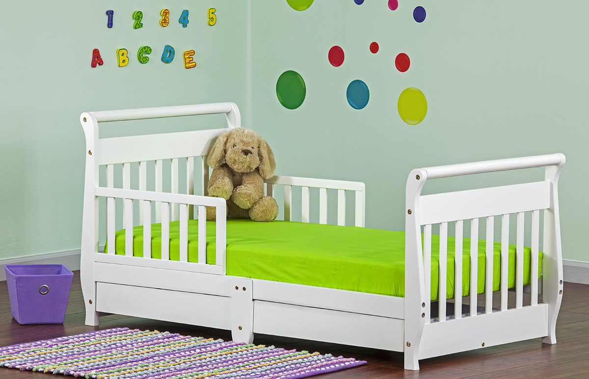 Dream On Me Toddler Sleigh Bed With Storage Reviews Wayfair - Defaultname dream on me toddler sleigh bed with storage reviews wayfair - defaultname