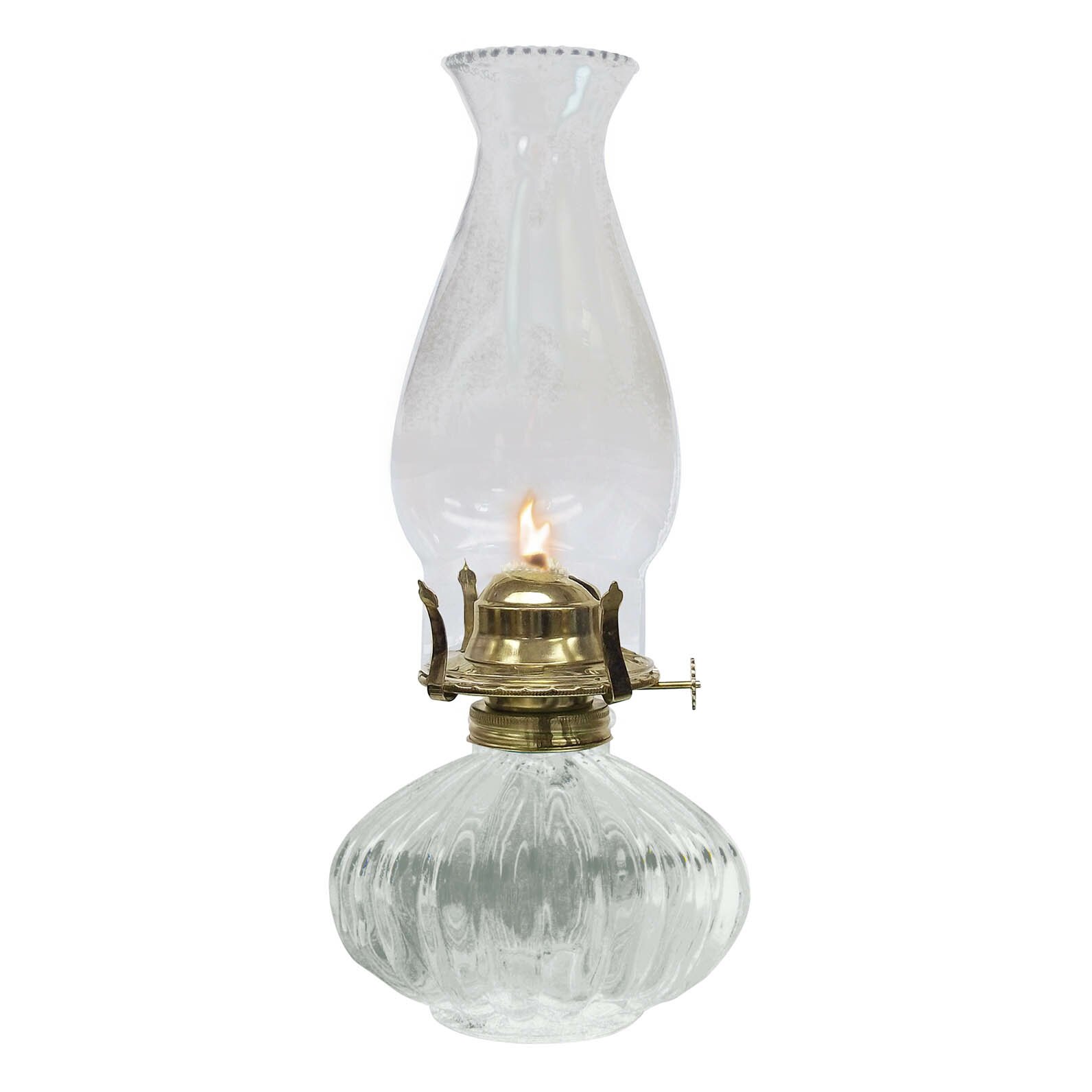 21st Century Products Ellipse Glass Hurricane Oil Lamp & Reviews | Wayfair