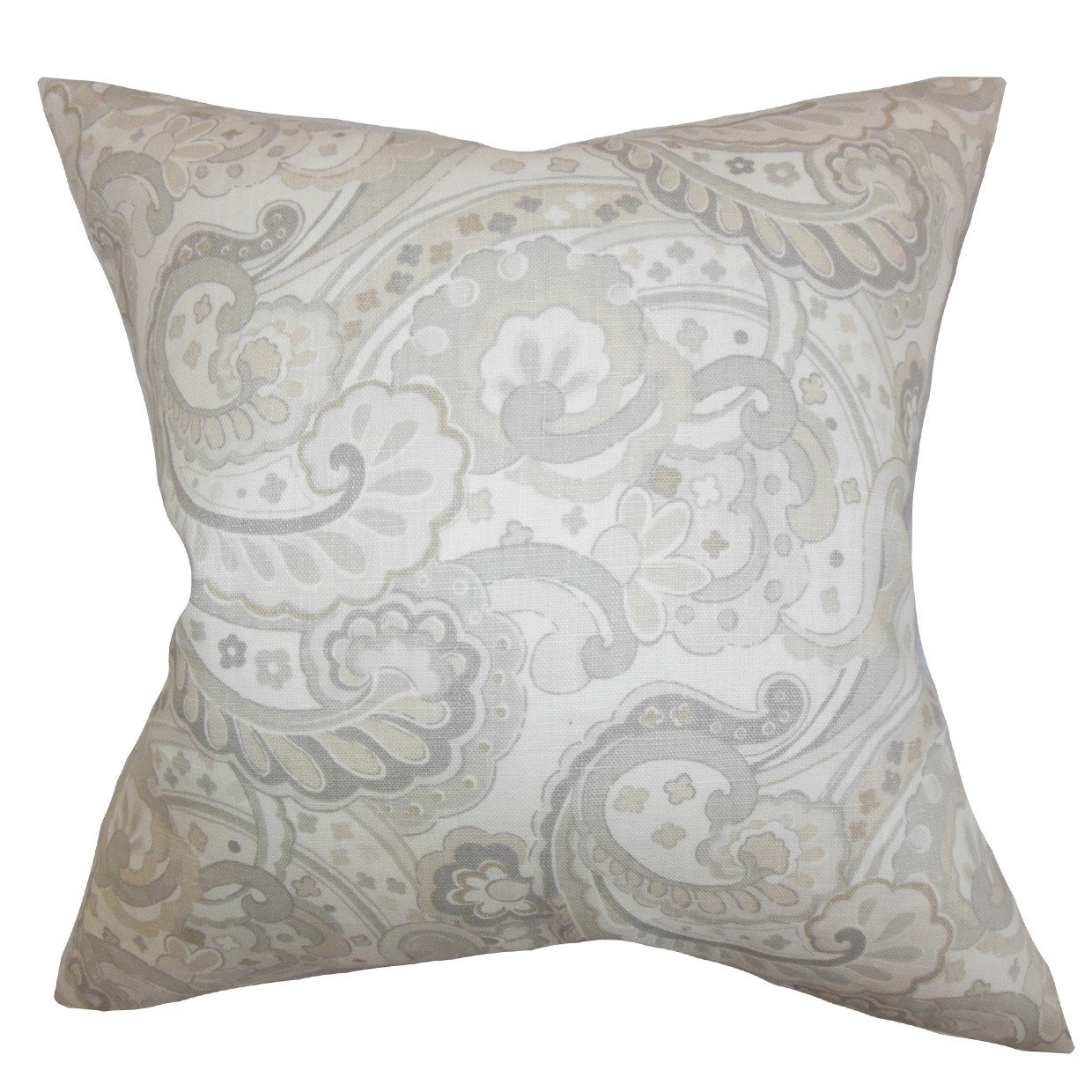 The Pillow Collection Iphigenia Floral Linen Throw Pillow Wayfair