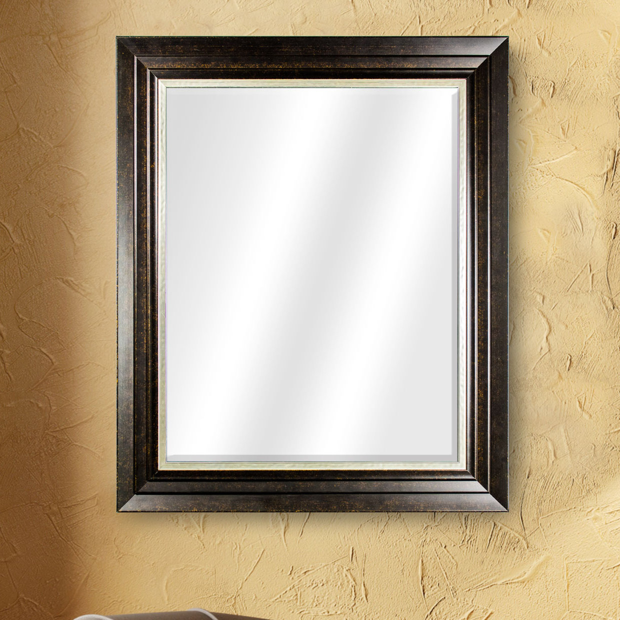 Red Barrel Studio Modern Horizontal Rectangular Framed Wall Mirror