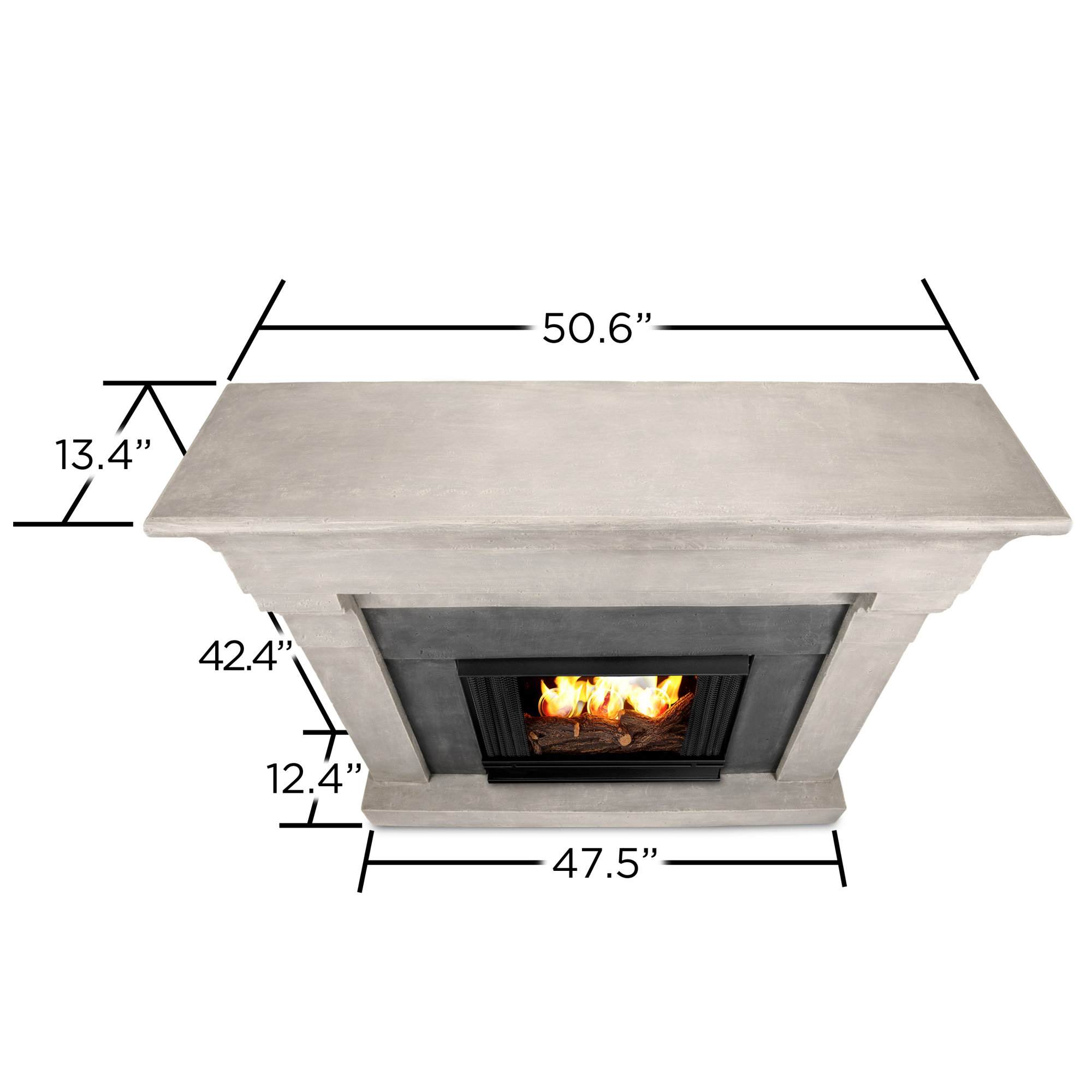 Real Flame Torrence Cast Mantel Gel Fuel Fireplace & Reviews Wayfair