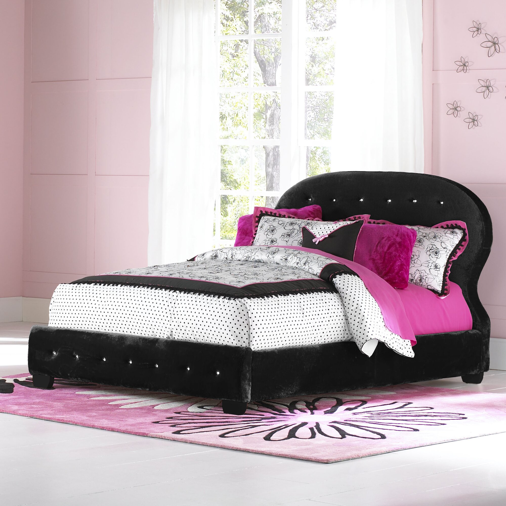 Marilyn Queen Bed - Ebony | American Signature Furniture