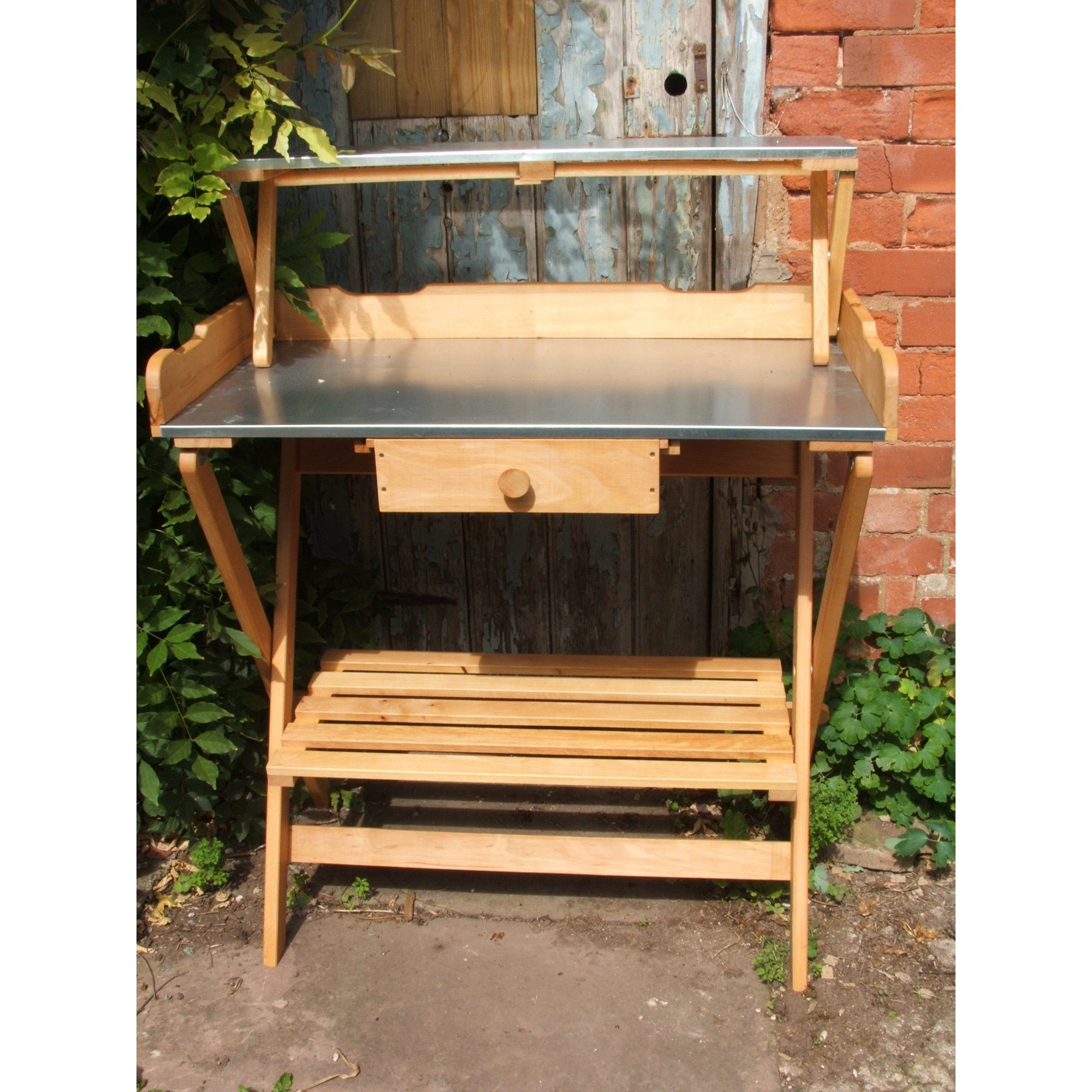 Heritage Traders Wooden Potting Bench Wayfair.co.uk