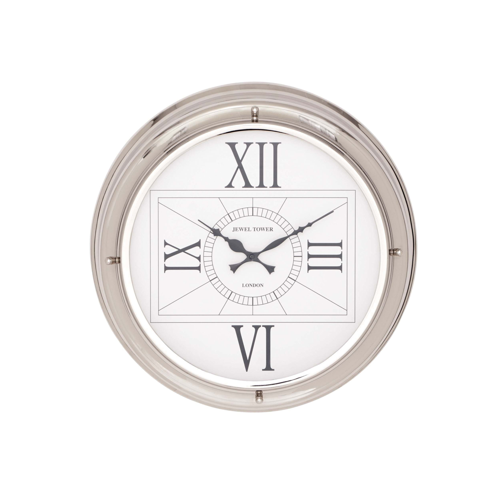 Woodland Imports Modern Stainless Steel Wall Clock & Reviews Wayfair.ca