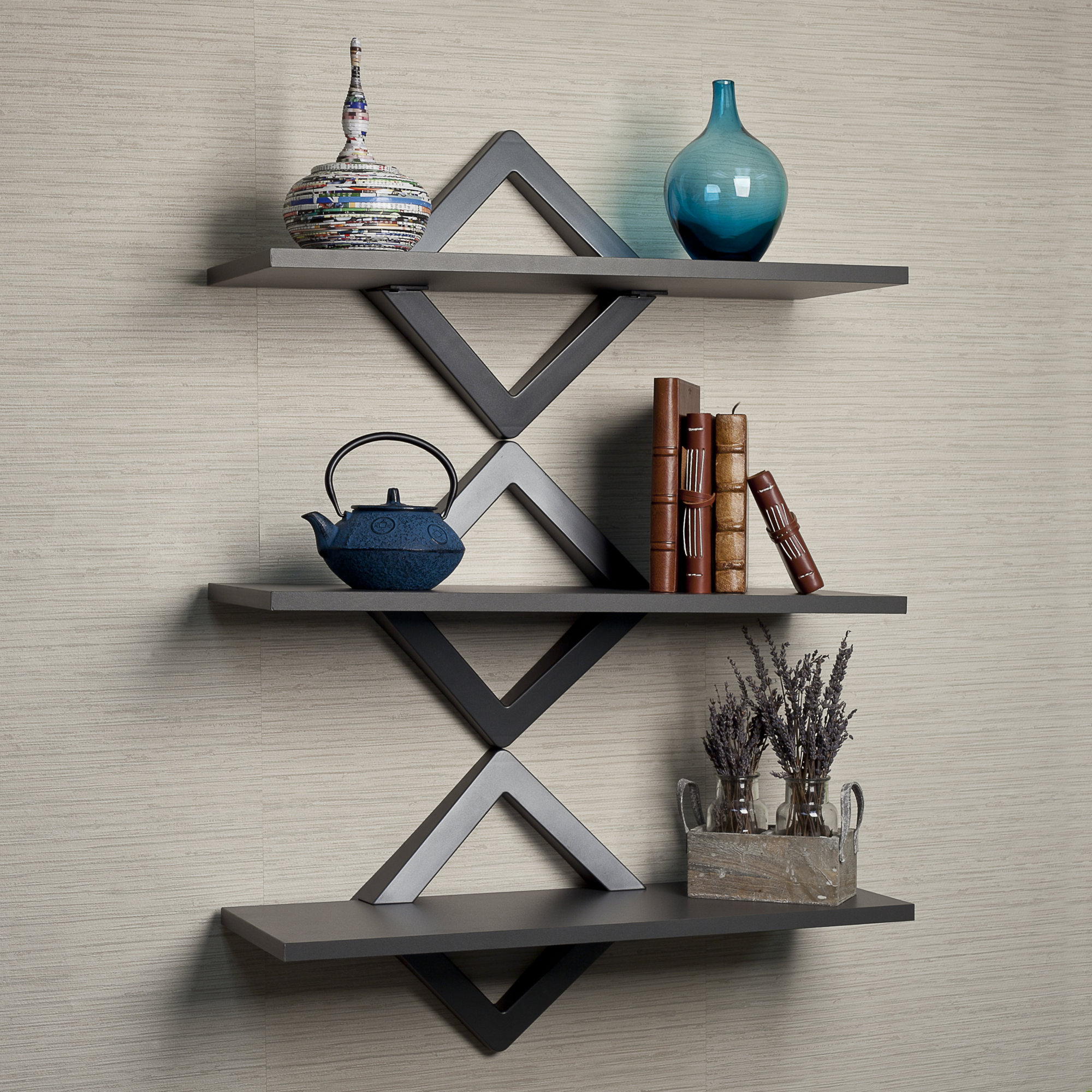DanyaB Diamonds 3 Level Wall Shelf & Reviews Wayfair