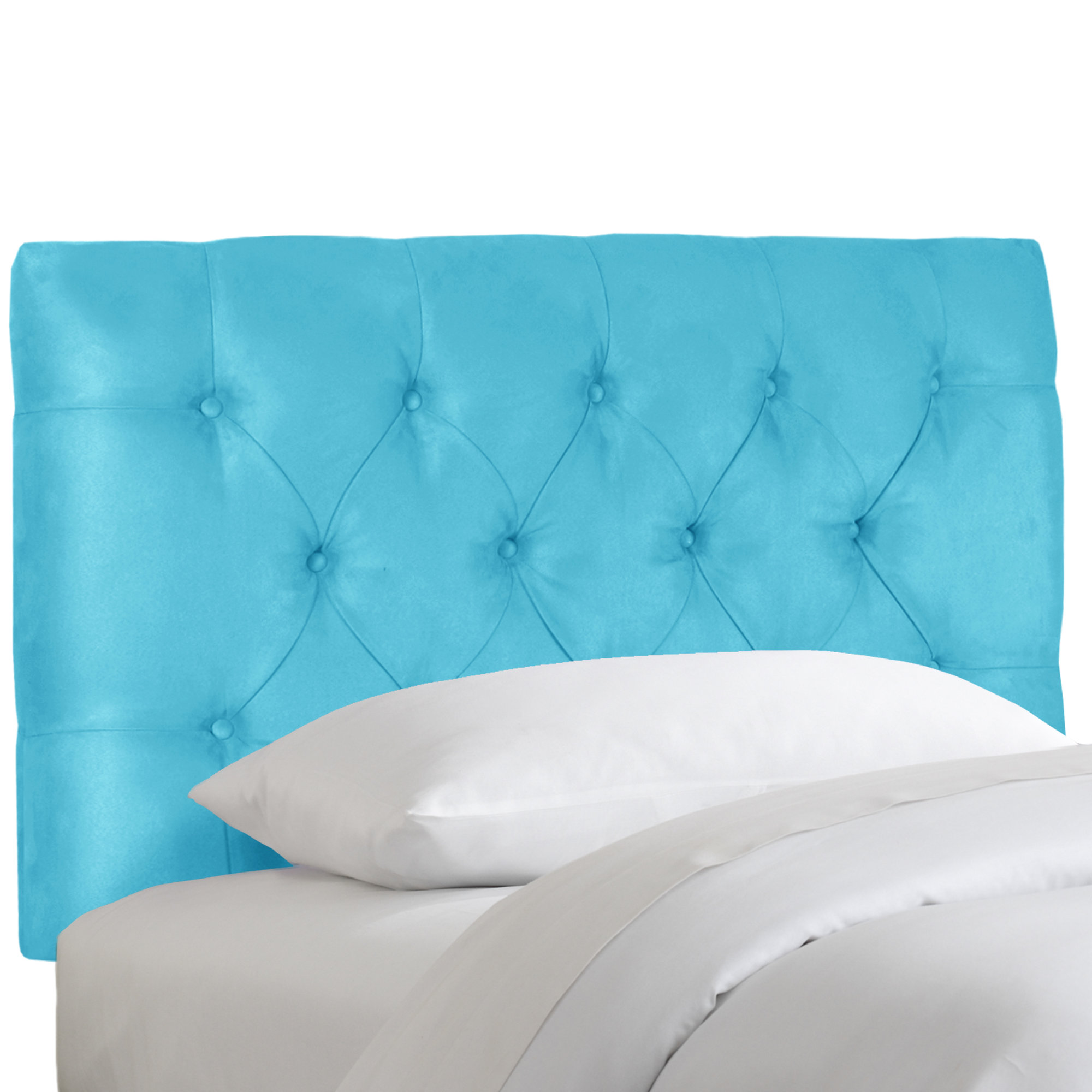 Skyline Furniture Premier Tufted Microsuede Upholstered Headboard & Reviews Wayfair