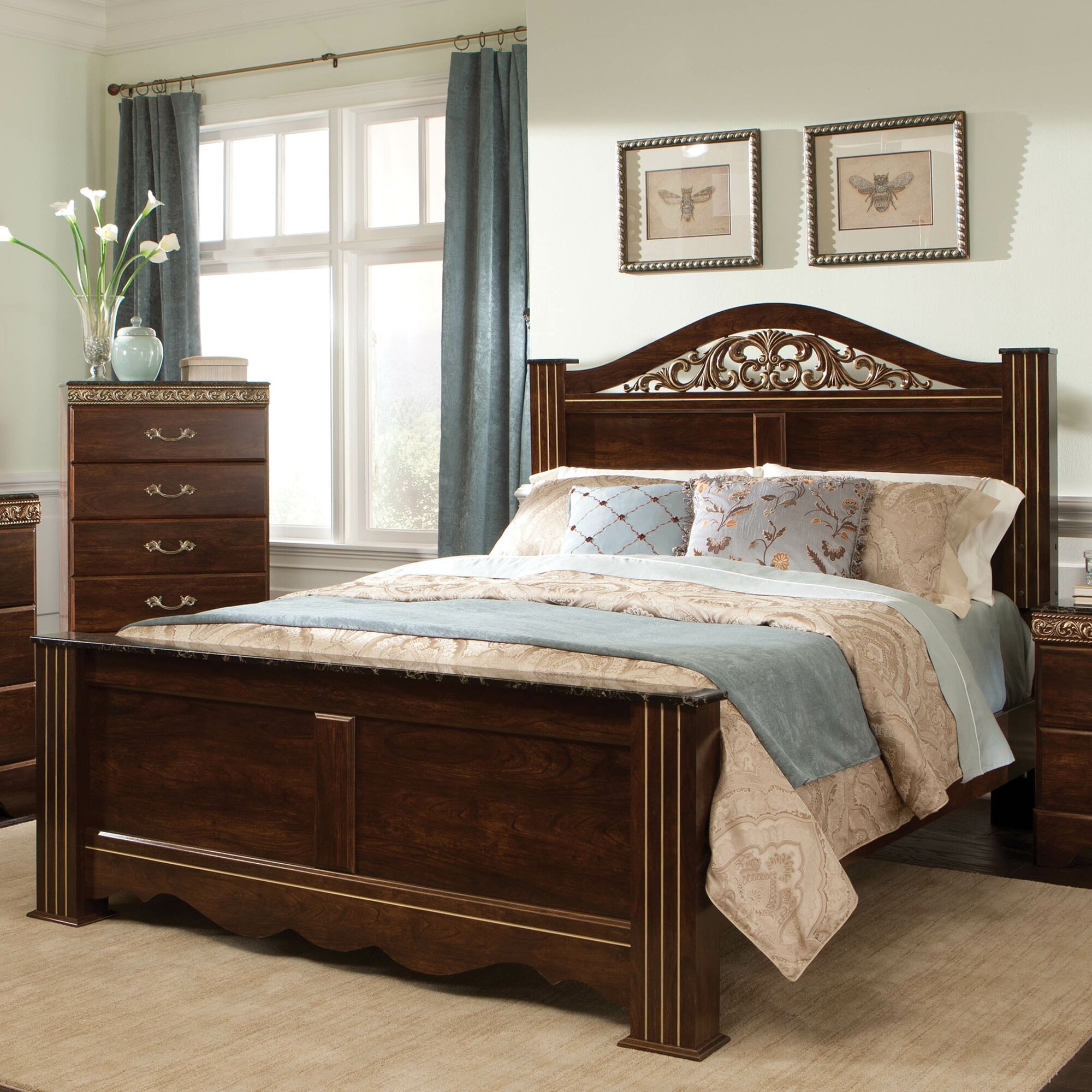 Standard Furniture King Panel Bed & Reviews | Wayfair