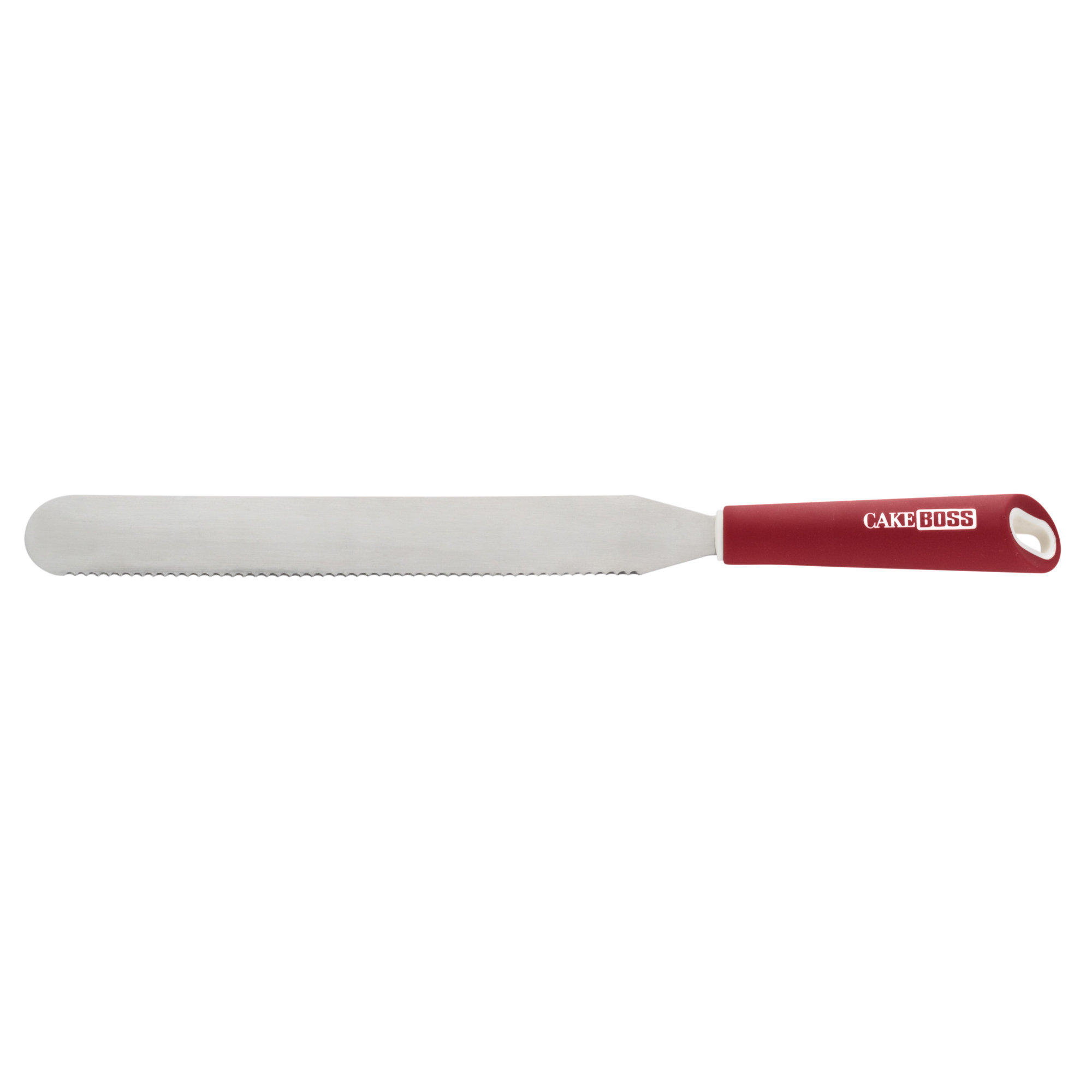 Cake Boss 10" Stainless Steel Tools and Gadgets Serrated Icing Spatula
