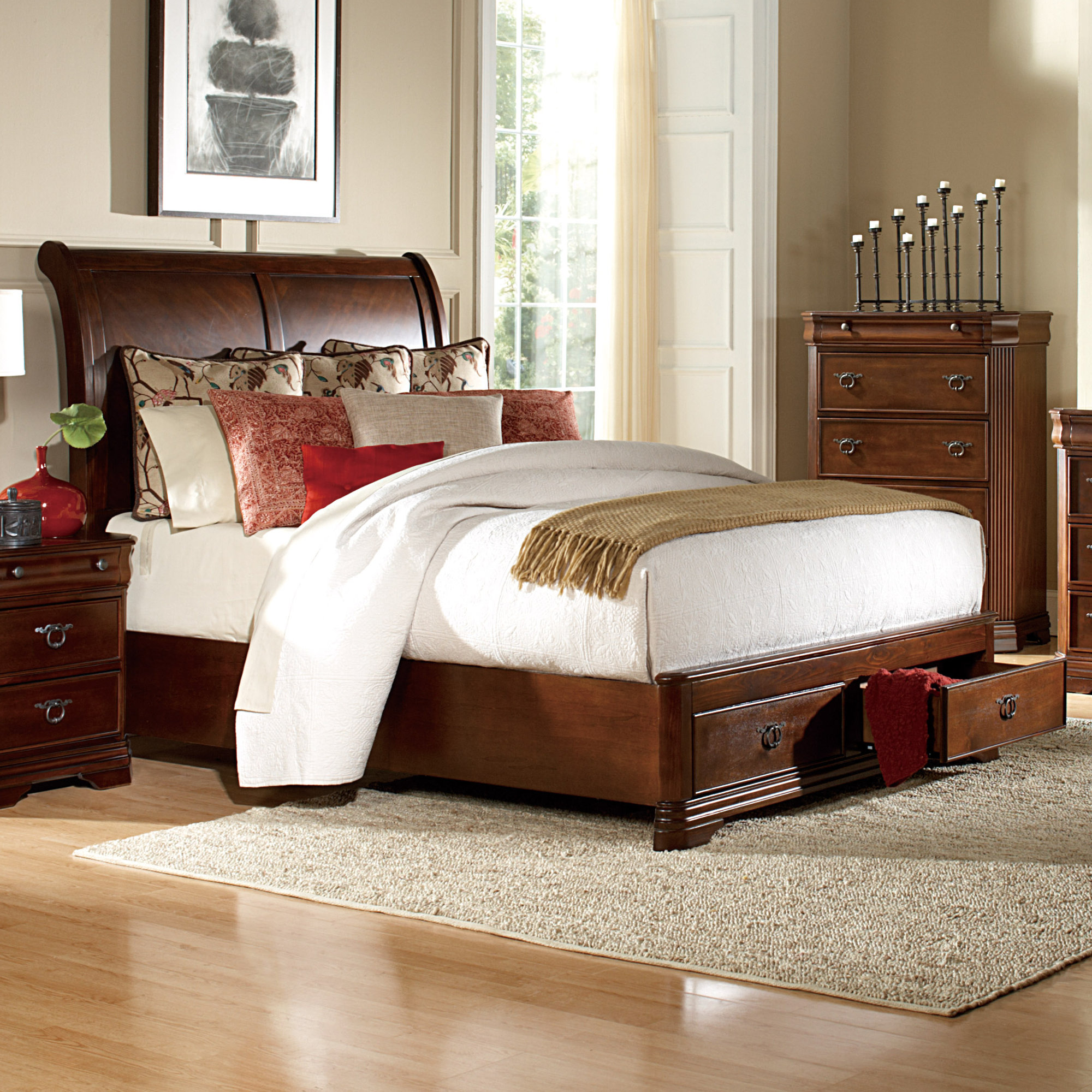 Woodhaven Hill Karla Queen Platform Customizable Bedroom Set ... Woodhaven Hill Karla Queen Platform Customizable Bedroom Set ...