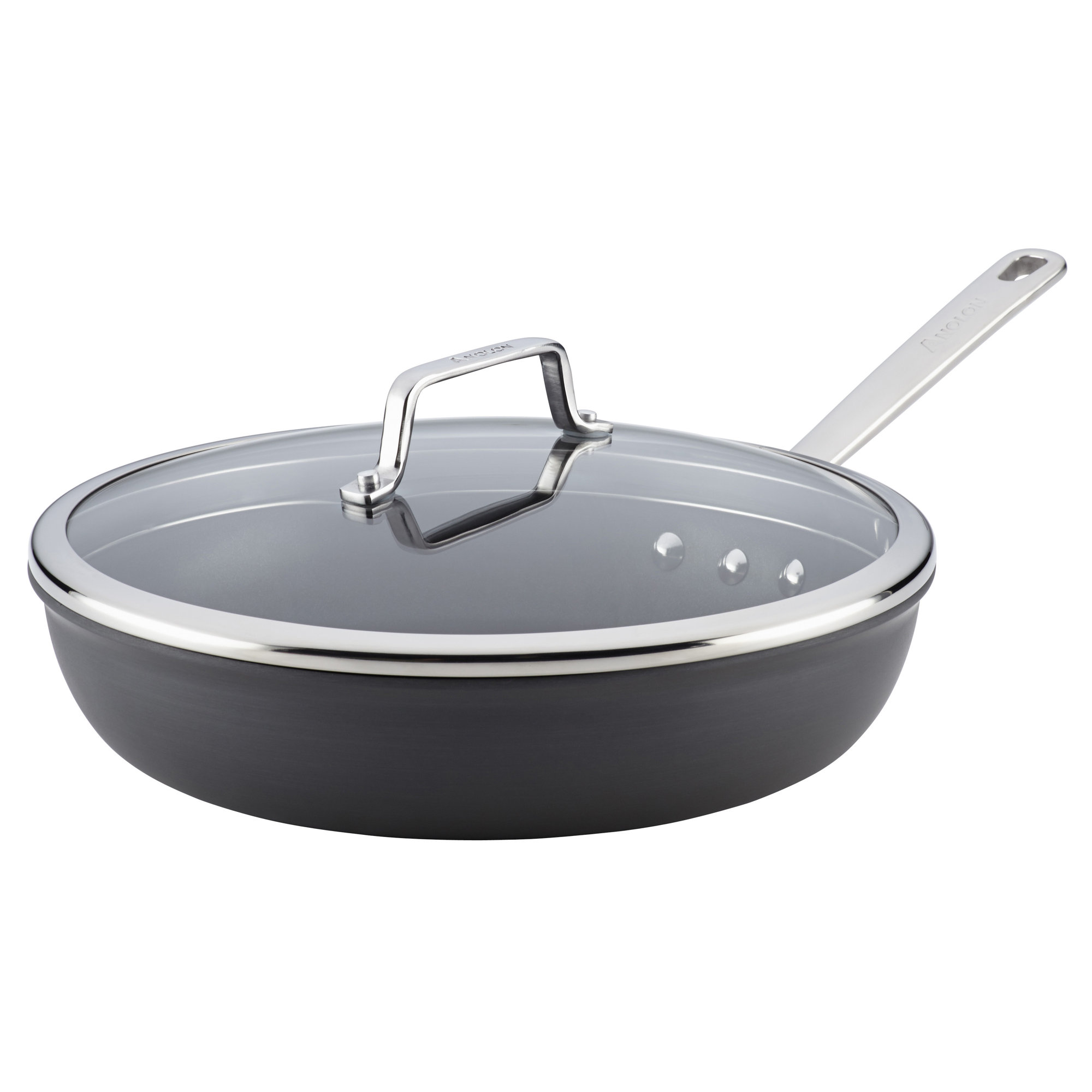 Anolon Authority 12.75" NonStick Skillet with Lid & Reviews Wayfair