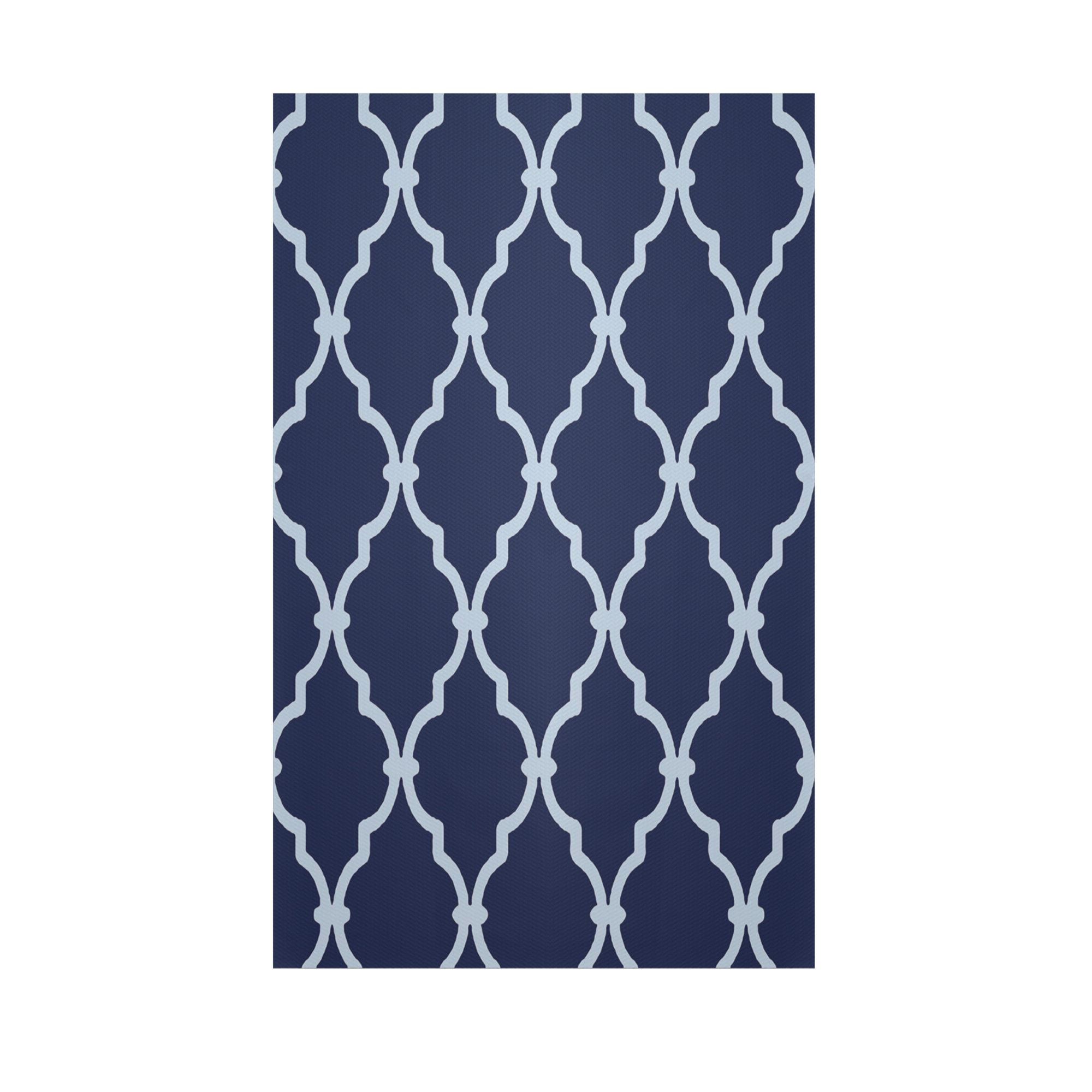 e by design Geometric Navy Blue Indoor/Outdoor Area Rug & Reviews