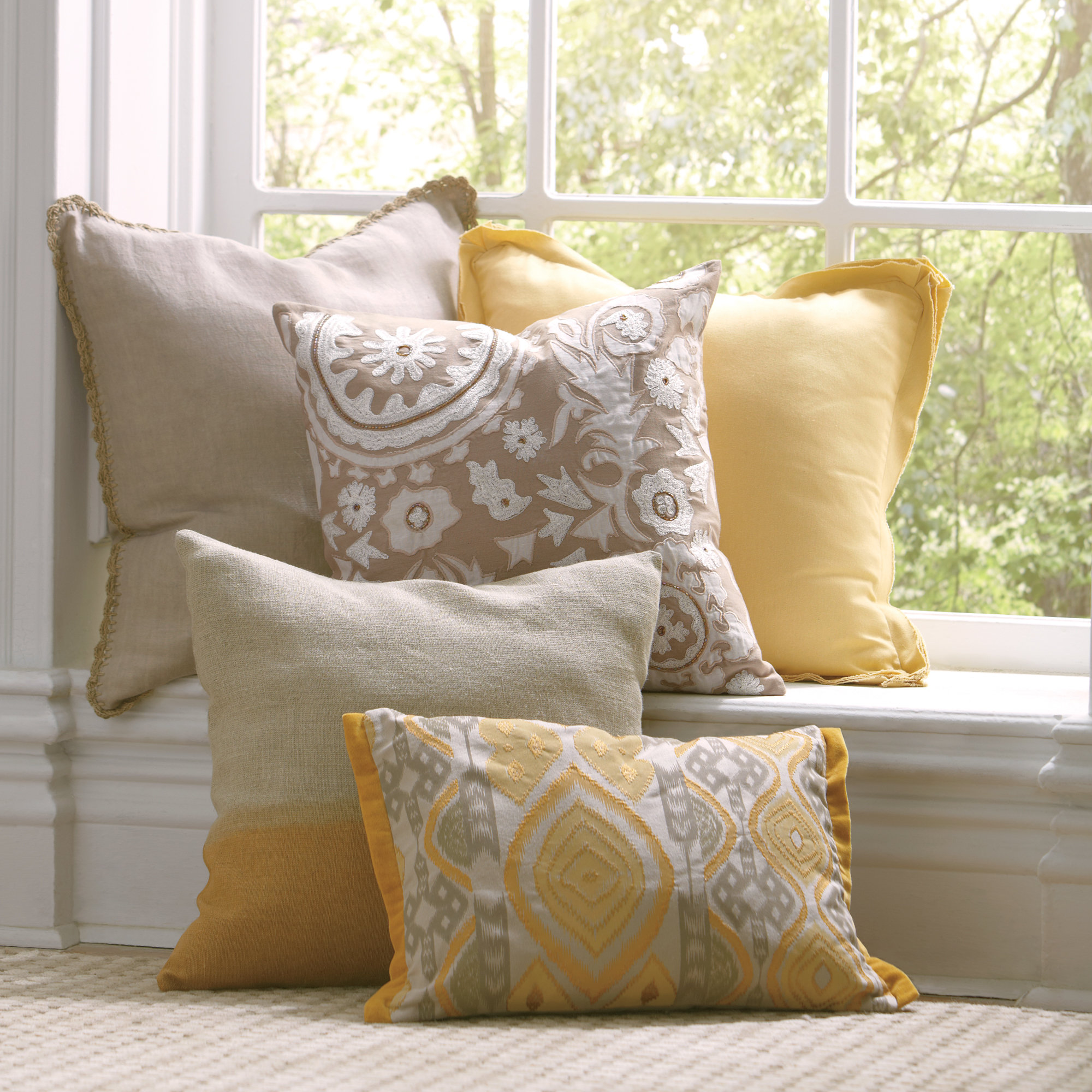 Embroidered Pillow Cover & Reviews Birch Lane