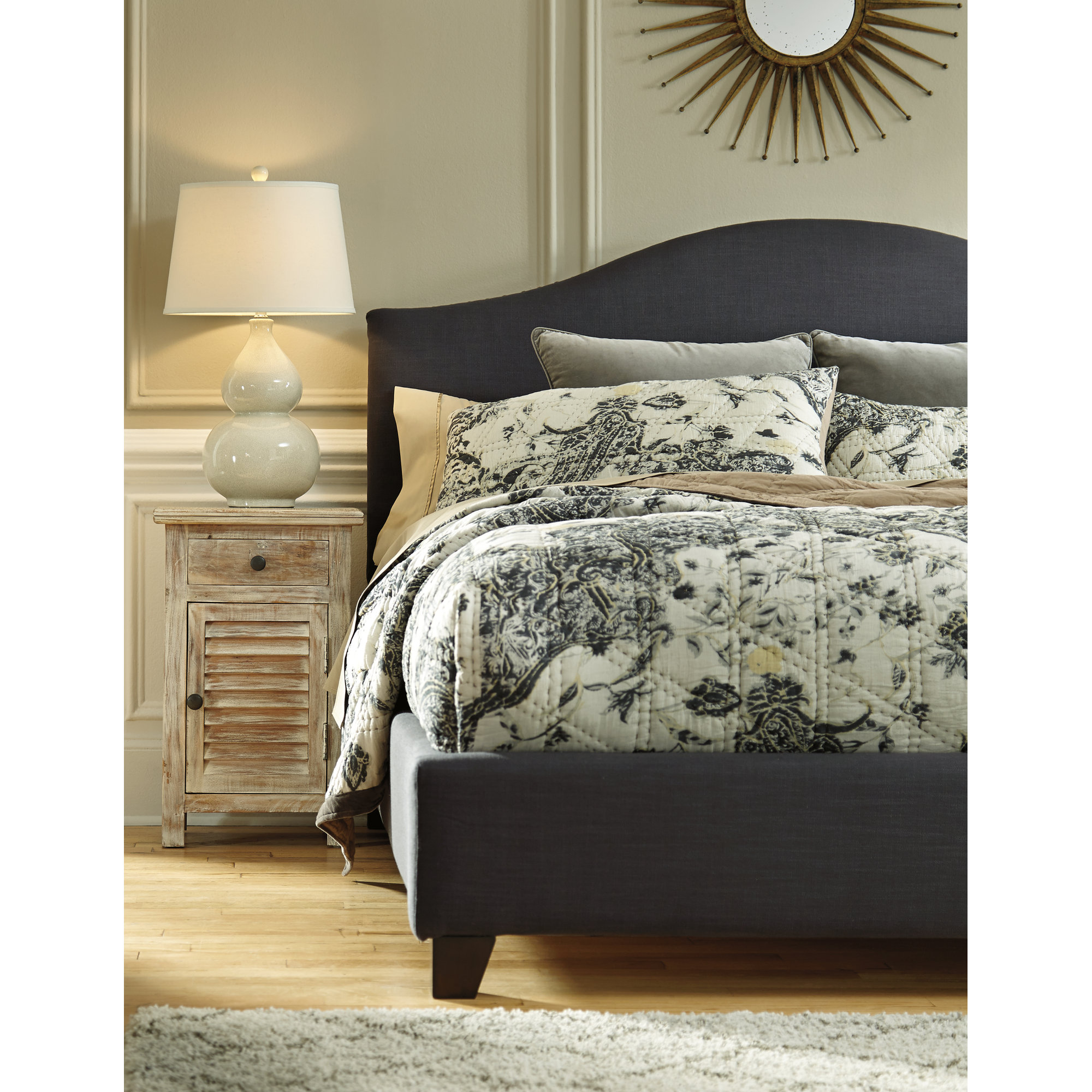 Signature Design by Ashley Upholstered Panel Headboard & Reviews Wayfair